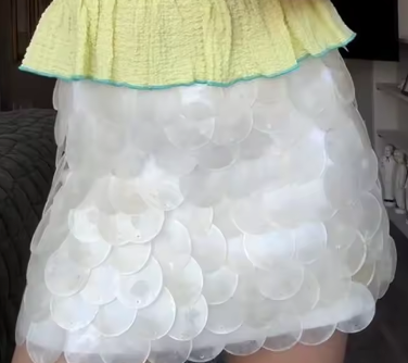 Sequin Ibiza Summer Short Skirt 2025 Trend