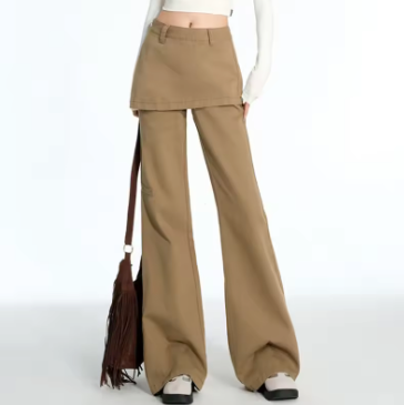 High Fashion Fake 2 Piece Cargo Jeans