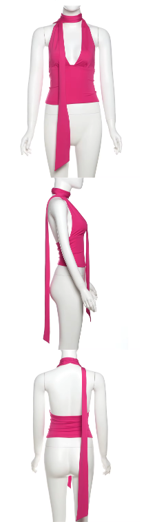 Backless Scarf Tank